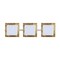 Besa Lighting Alex Vanity, Opal/Gold Foil, Satin Nickel Finish, 3x5W LED 3WS-7735GF-LED-SN - alternate 1